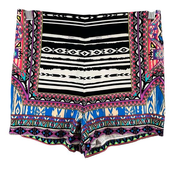 Flying Tomato Shorts Womens S Multicolor Tribal Aztec High Waisted Boho Festival - Picture 1 of 11